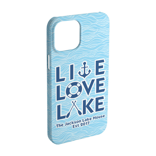 Custom Live Love Lake iPhone Case - Plastic - iPhone 15 (Personalized)
