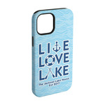 Live Love Lake iPhone Case - Rubber Lined - iPhone 15 Pro (Personalized)