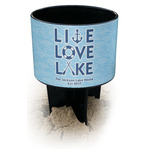 Live Love Lake Black Beach Spiker Drink Holder (Personalized)