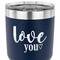Love Quotes and Sayings 30 oz Stainless Steel Ringneck Tumbler - Navy - CLOSE UP
