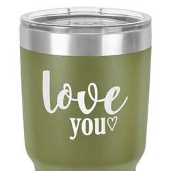 Love Quotes and Sayings 30 oz Stainless Steel Tumbler - Olive - Double-Sided