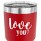 Love Quotes and Sayings 30 oz Stainless Steel Ringneck Tumbler - Red - CLOSE UP