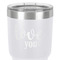 Love Quotes and Sayings 30 oz Stainless Steel Ringneck Tumbler - White - Close Up