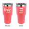 Love Quotes and Sayings 30 oz Stainless Steel Ringneck Tumblers - Coral - Double Sided - APPROVAL