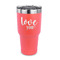 Love Quotes and Sayings 30 oz Stainless Steel Ringneck Tumblers - Coral - FRONT
