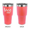 Love Quotes and Sayings 30 oz Stainless Steel Ringneck Tumblers - Coral - Single Sided - APPROVAL