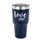 Love Quotes and Sayings 30 oz Stainless Steel Ringneck Tumblers - Navy - FRONT