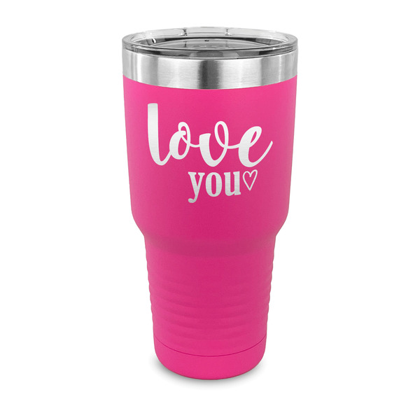Custom Love Quotes and Sayings 30 oz Stainless Steel Tumbler - Pink - Single Sided