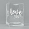 Love Quotes and Sayings Acrylic Pen Holder - Angled View
