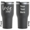 Love Quotes and Sayings Black RTIC Tumbler - Front and Back
