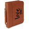 Love Quotes and Sayings Cognac Leatherette Bible Covers with Handle & Zipper - Main