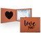Love Quotes and Sayings Cognac Leatherette Diploma / Certificate Holders - Front and Inside - Main