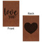 Love Quotes and Sayings Cognac Leatherette Journal - Double Sided - Apvl