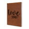 Love Quotes and Sayings Cognac Leatherette Journal - Main