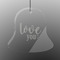 Love Quotes and Sayings Engraved Glass Ornament - Bell