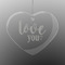 Love Quotes and Sayings Engraved Glass Ornaments - Heart