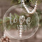 Love Quotes and Sayings Engraved Glass Ornaments - Round-Main Parent