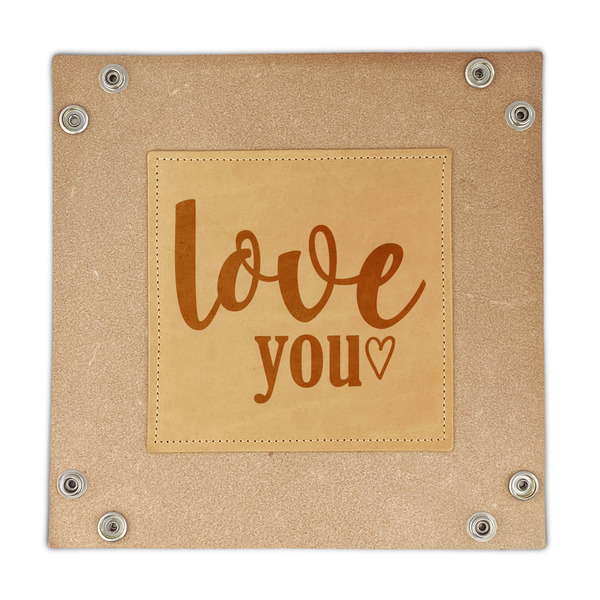 Love Quotes and Sayings Genuine Leather Valet Trays - FRONT (flat)