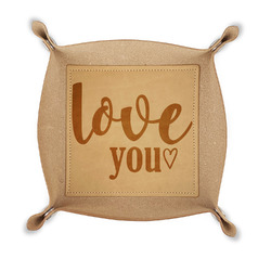 Love Quotes and Sayings Genuine Leather Valet Tray