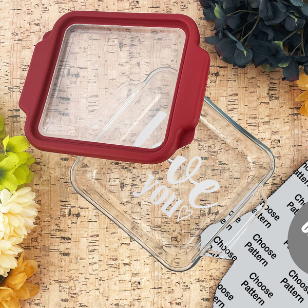 Love Quotes and Sayings Glass Cake Dish - LIFESTYLE (8x8)