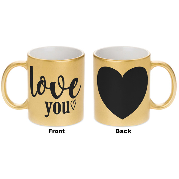 Love Quotes and Sayings Gold Mug - Apvl