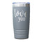 Love Quotes and Sayings Gray Polar Camel Tumbler - 20oz - Single Sided - Approval