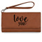 Love Quotes and Sayings Ladies Wallet - Leather - Rawhide - Front View