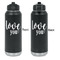 Love Quotes and Sayings Laser Engraved Water Bottles - Front & Back Engraving - Front & Back View