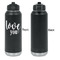 Love Quotes and Sayings Laser Engraved Water Bottles - Front Engraving - Front & Back View