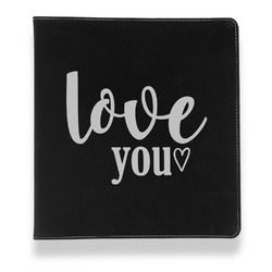 Love Quotes and Sayings Leather Binder - 1" - Black
