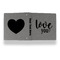 Love Quotes and Sayings Leather Binder - 1" - Grey - Back Spine Front View