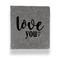 Love Quotes and Sayings Leather Binder - 1" - Grey - Front View