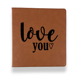 Love Quotes and Sayings Leather Binder - 1" - Rawhide