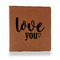 Love Quotes and Sayings Leather Binder - 1" - Rawhide - Front View