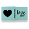 Love Quotes and Sayings Leather Binder - 1" - Teal - Back Spine Front View