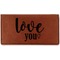 Love Quotes and Sayings Leather Checkbook Holder - Main