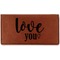 Love Quotes and Sayings Leatherette Checkbook Holder - Single Sided