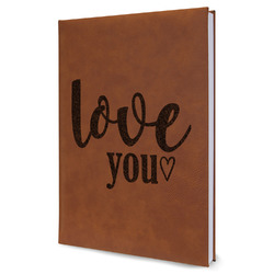 Love Quotes and Sayings Leather Sketchbook