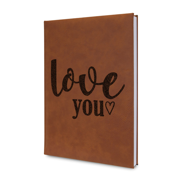 Custom Love Quotes and Sayings Leather Sketchbook - Small - Double Sided