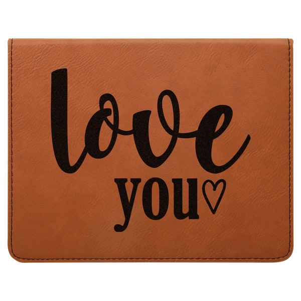 Love Quotes and Sayings Leatherette 4-Piece Wine Tool Set Flat