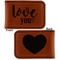 Love Quotes and Sayings Leatherette Magnetic Money Clip - Front and Back