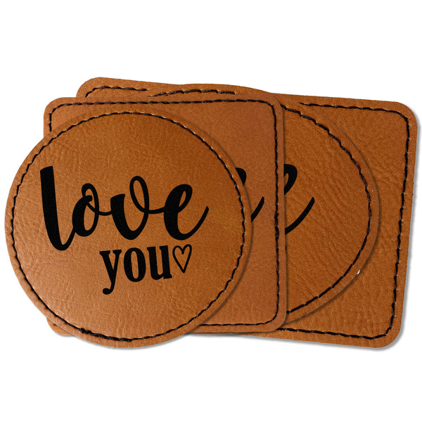 Custom Love Quotes and Sayings Faux Leather Iron On Patch
