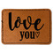Love Quotes and Sayings Leatherette Patches - Rectangle