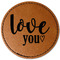 Love Quotes and Sayings Leatherette Patches - Round