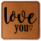Love Quotes and Sayings Leatherette Patches - Square