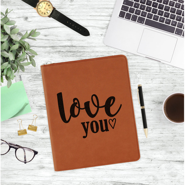Love Quotes and Sayings Leatherette Zipper Portfolio - Lifestyle Photo