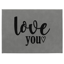 Love Quotes and Sayings Medium Gift Box w/ Engraved Leather Lid