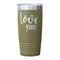 Love Quotes and Sayings Olive Polar Camel Tumbler - 20oz - Single Sided - Approval