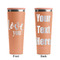 Love Quotes and Sayings Peach RTIC Everyday Tumbler - 28 oz. - Front and Back