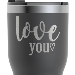 Love Quotes and Sayings RTIC Tumbler - Black - Engraved Front